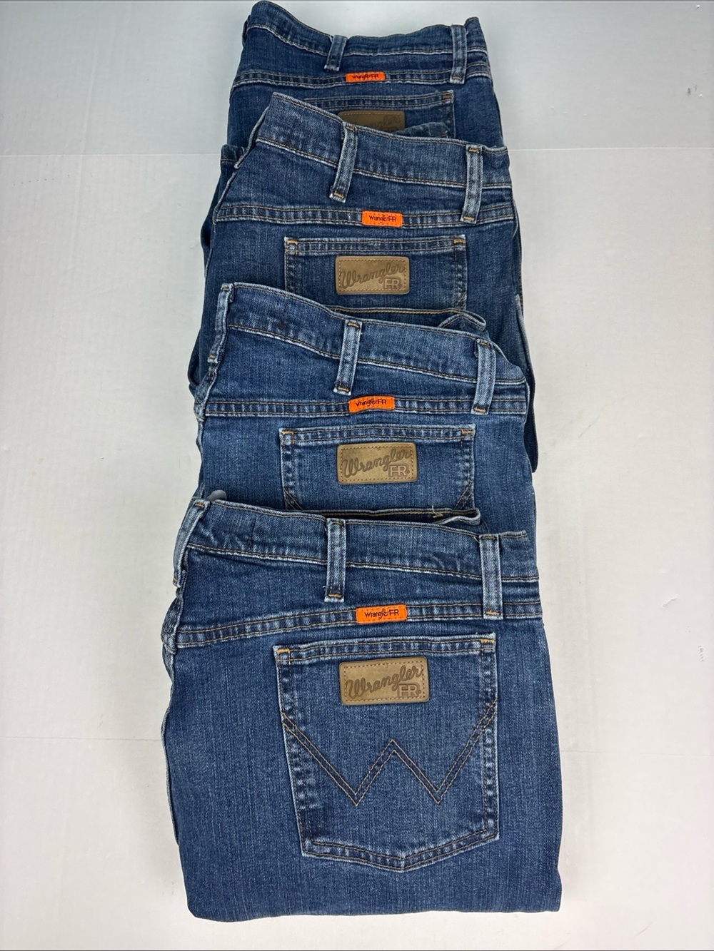 Wrangler Men 40x32 Jeans Lot Of 4 Blue Denim Flame Resistant 10FRAC47D Comfort